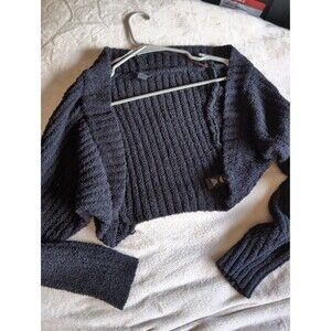 Windsor black crop top cardigan size small